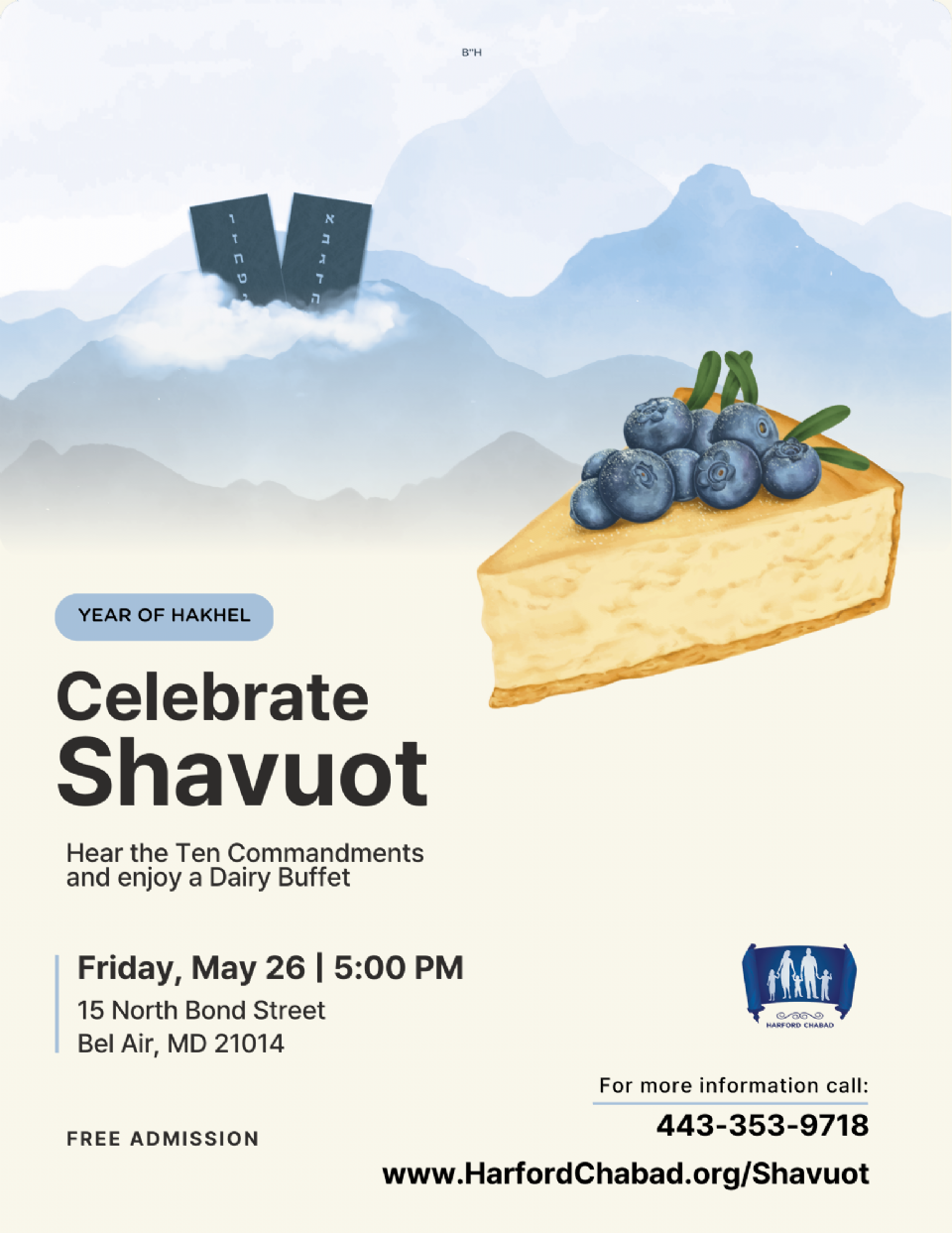Shavuot in Harford County 2023